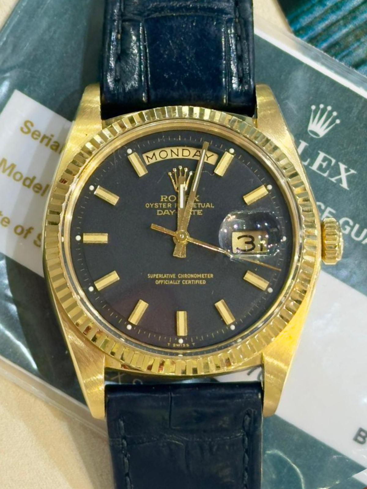 Rolex Day-Date Ref. 1803 in 18k yellow gold - Box and Service - 36mm