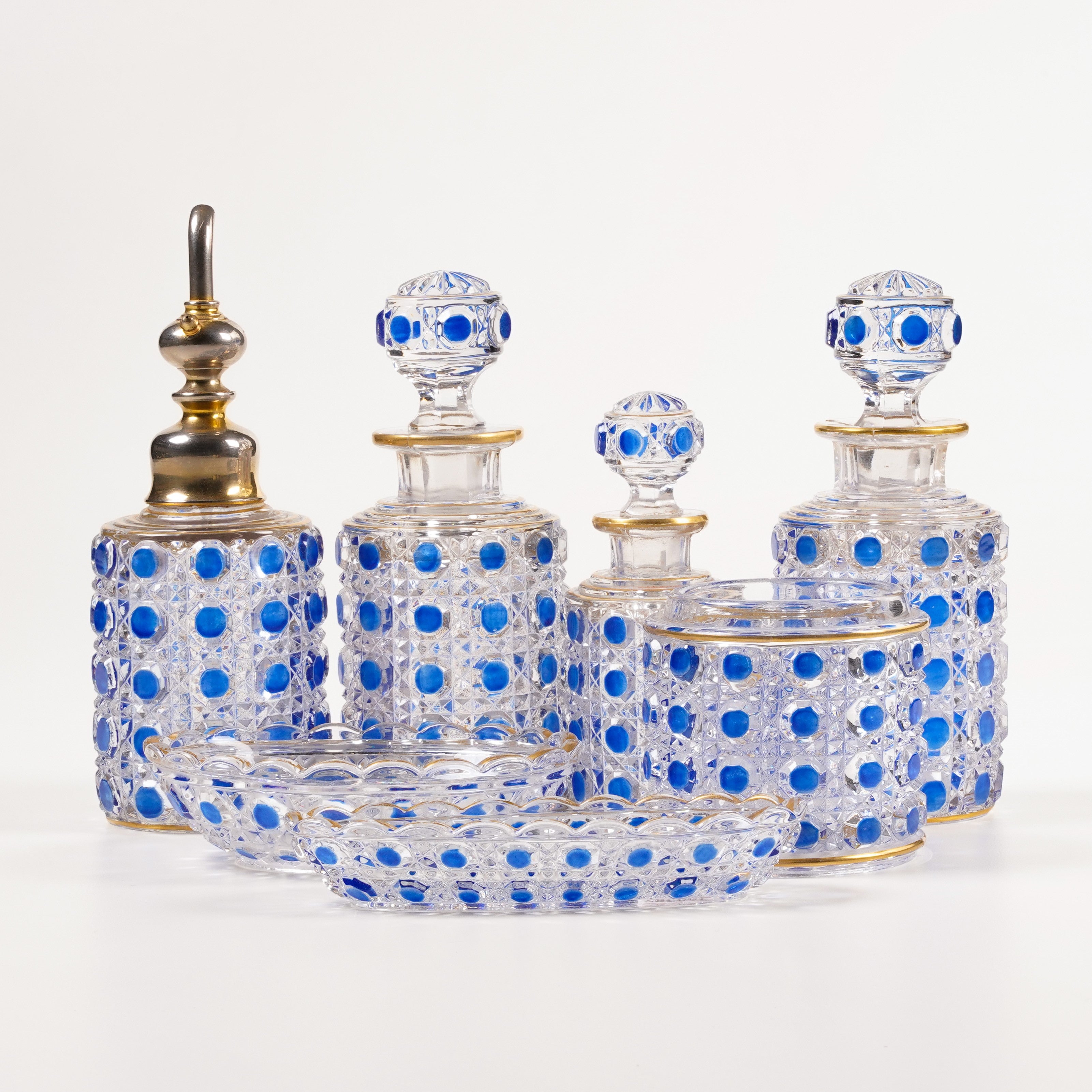 Baccarat, Set of 7 Toilette - Model Pasha - Crystal