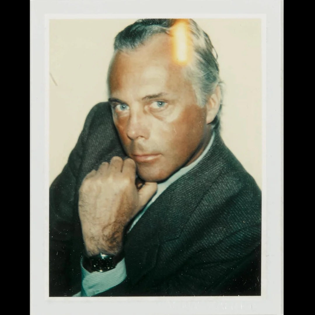 Andy Warhol - Giorgio Armani, 1981 Photo - 10.8 x 8.6 cm