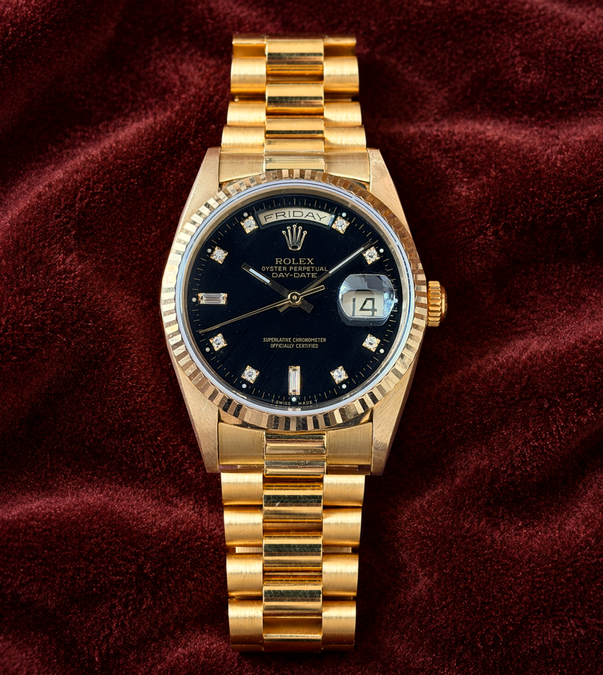 Rolex Day-Date - Ref. 18238 - 18k Yellow Gold - Guarantee 1991 - 36mm