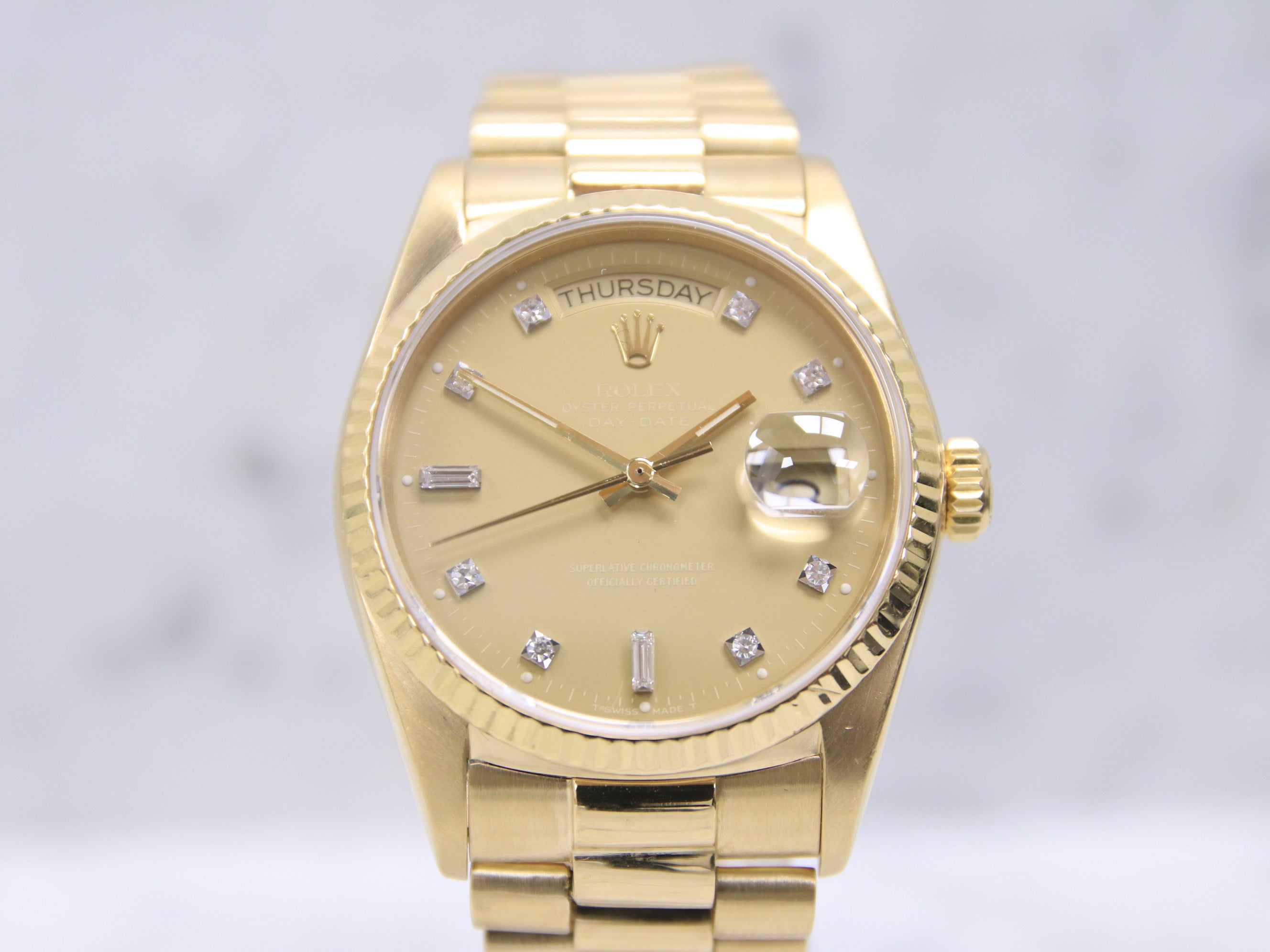 Rolex Day-Date - Ref. 18038 - Ghost Dial - Box & Warranty - 1984