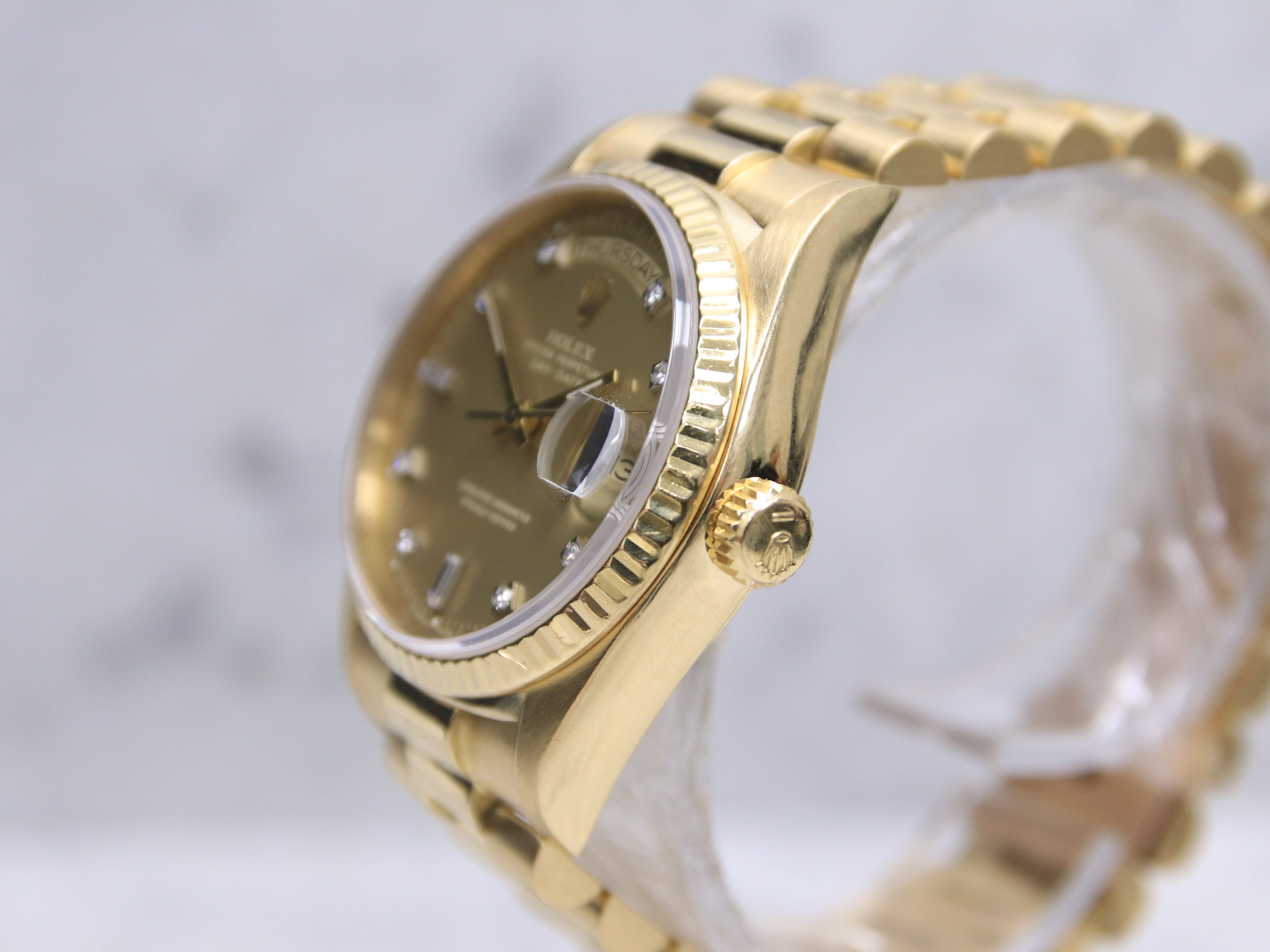 Rolex Day-Date - Ref. 18038 - Ghost Dial - Box & Warranty - 1984