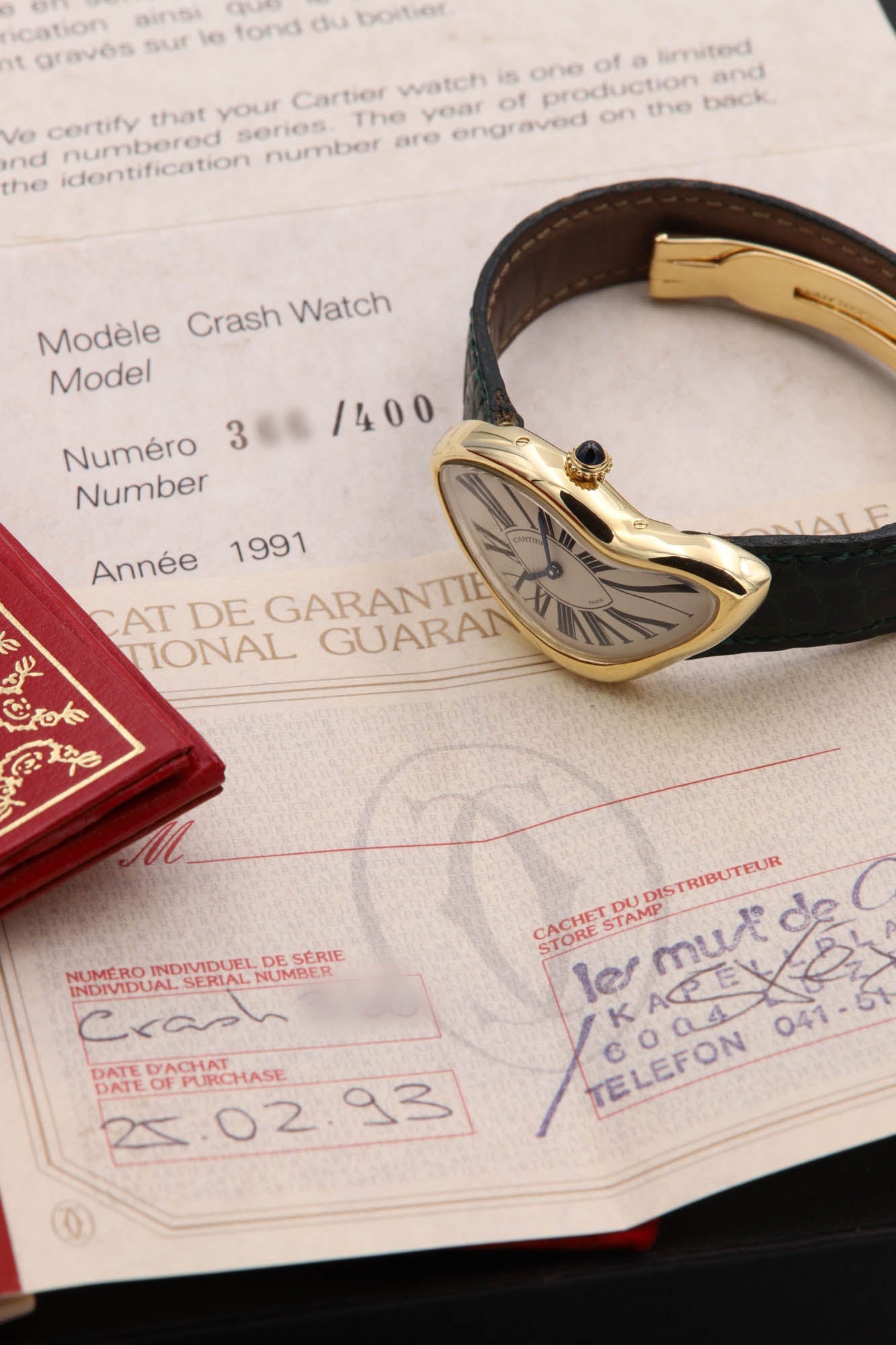 Cartier Crash Paris 1991 - Limited to 400 - 18k Yellow Gold