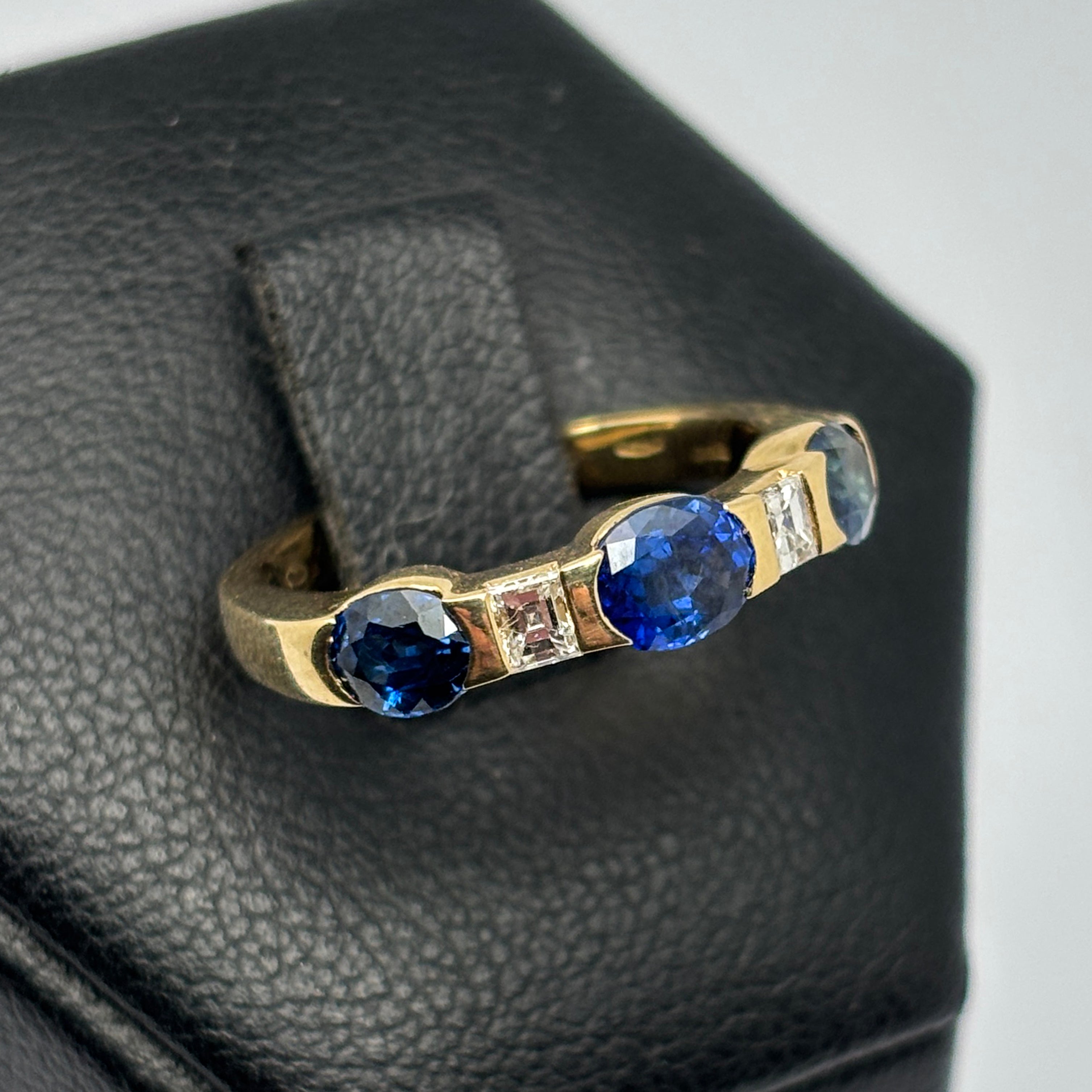 Gold Ring - Sapphires and Diamonds
