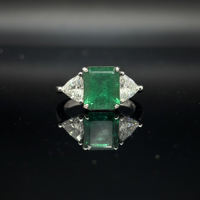 Emerald Ring and Diamonds