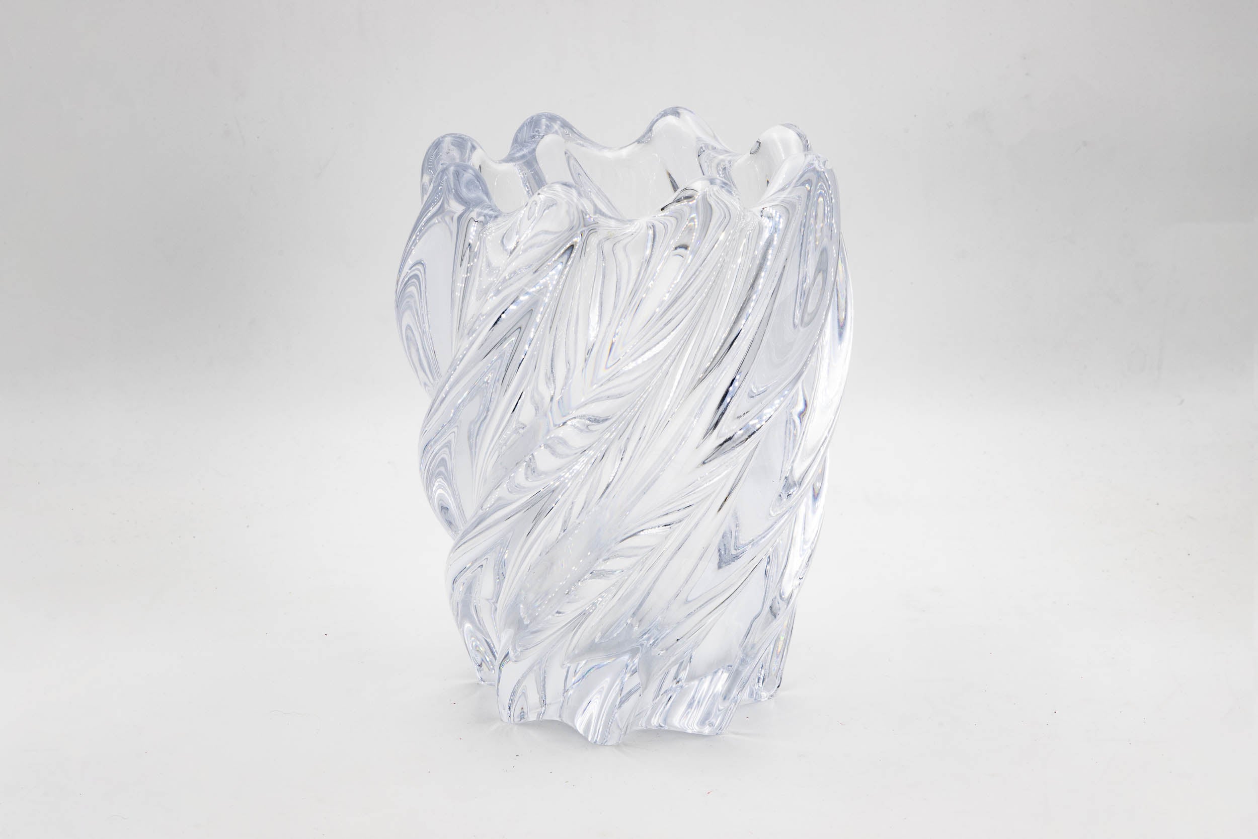 Vannes Crystal Vase - XX Century - 25cm