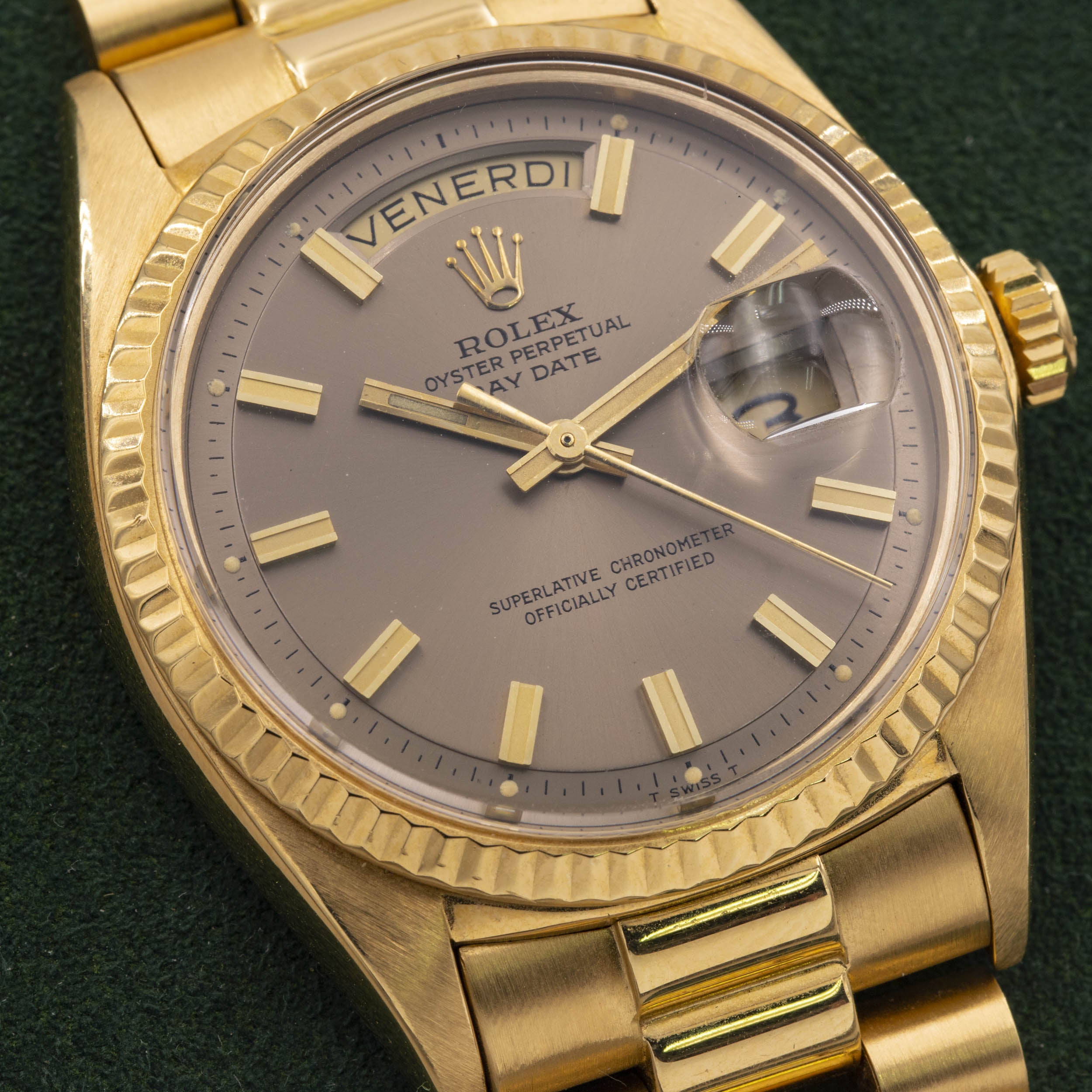 Rolex Day-Date Ref. 1803 - Rare Grey Caramel Dial - 18K Yellow Gold