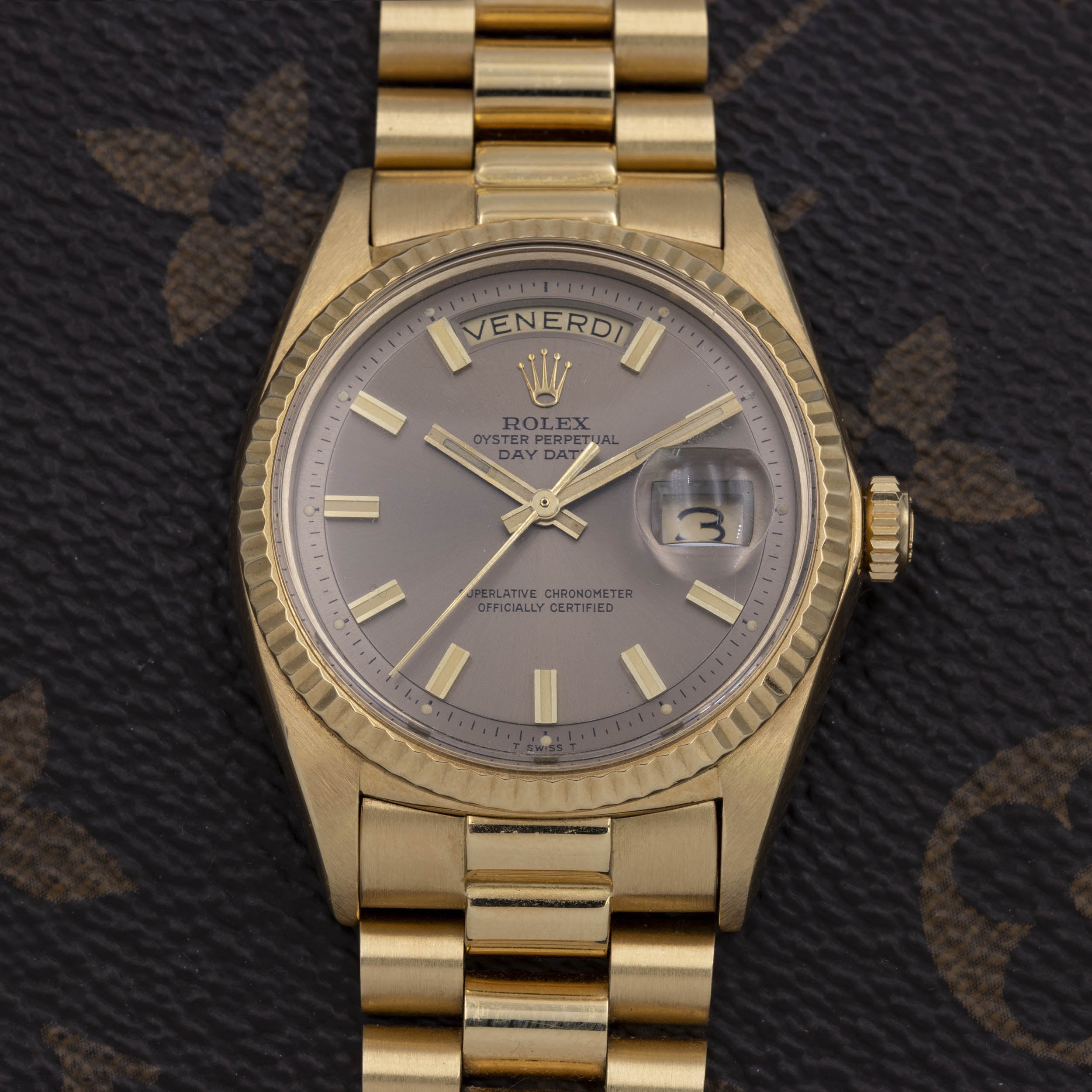 Rolex Day-Date Ref. 1803 - Rare Grey Caramel Dial - 18K Yellow Gold