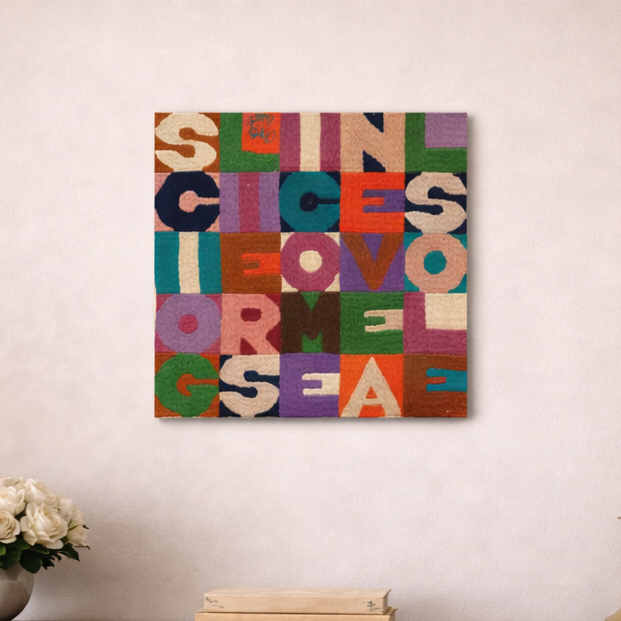 Alighiero Boetti - 'Sciogliersi come neve al sole' - 1987